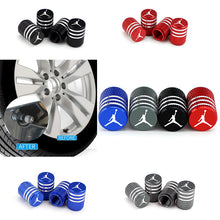 Load image into Gallery viewer, 4pcs Basketball Player NBA Jordan Logo Tire Valve Caps
