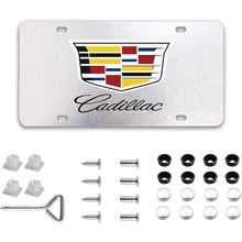 Load image into Gallery viewer, Cadillac Metal License Plate Cover with Screw Caps
