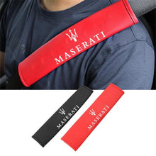 Load image into Gallery viewer, 2pcs Maserati Logo Seat Belt Shoulder Pads
