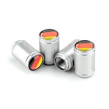 Load image into Gallery viewer, 4pcs German Flag Logo Tire Valve Caps
