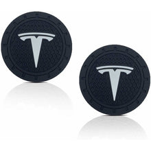 Load image into Gallery viewer, 2pcs Tesla Logo Auto Cup Holder Mats
