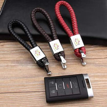 Load image into Gallery viewer, Keychain Leather+Metal Cadillac Logo
