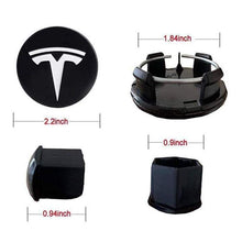 Load image into Gallery viewer, Set for Wheels Tesla Model 3 S X HubCaps, Valve Caps, Nut Covers

