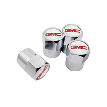 Load image into Gallery viewer, 4pcs GMS Red Logo Tire Valve Caps
