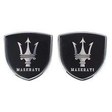 Load image into Gallery viewer, 2pcs Maserati Logo Shield Emblems
