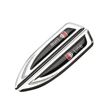 Load image into Gallery viewer, 2pcs Audi S-line Fender Emblems
