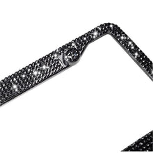 Load image into Gallery viewer, 2pcs Universal License Plate Frames with Crystals
