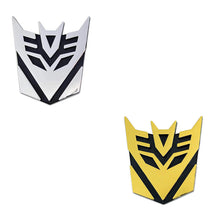 Load image into Gallery viewer, Transformer Decepticon Emblem Silver/Gold
