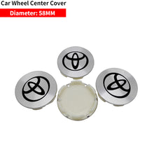 Load image into Gallery viewer, 58/62mm wheel center caps toyota
