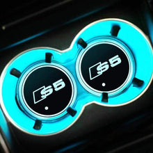 Load image into Gallery viewer, 2pcs Audi Logo Led Cup Holder Mat Pad
