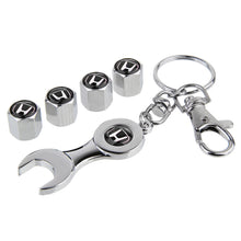 Load image into Gallery viewer, Honda Logo Wheel Tire Valve Caps+Keychain
