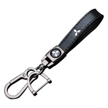 Load image into Gallery viewer, Mitsubishi Logo Keychain Leather
