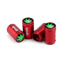 Load image into Gallery viewer, 4pcs Cannabis Marijuana Logo Tire Valve Caps
