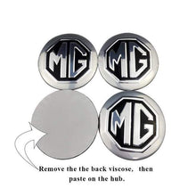 Load image into Gallery viewer, 4pcs 56mm Wheel Center Stickers For MG - Black
