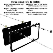 Load image into Gallery viewer, 2pcs Mitsubishi License Plate Frames with Screw Caps
