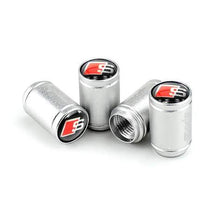 Load image into Gallery viewer, 4pcs Audi S Sports Tire Valve Caps
