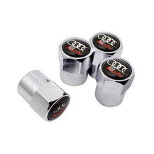 Load image into Gallery viewer, 4pcs Audi Black Background Logo Tire Valve Caps
