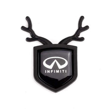 Load image into Gallery viewer, 2pcs Infiniti Logo Shield Antler Emblems

