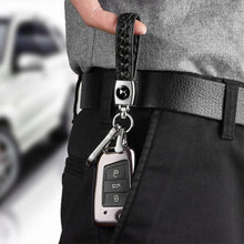 Load image into Gallery viewer, 2pcs Leather car keychain keyring key ring
