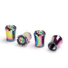 Load image into Gallery viewer, 4pcs Alfa Romeo Logo Tire Valve Caps - Neo Chrome
