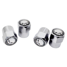 Load image into Gallery viewer, 4pcs Harley-Davidson Logo Tire Valve Caps Skull
