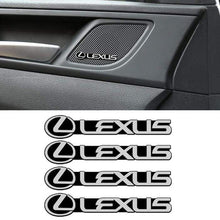 Load image into Gallery viewer, 4pcs Lexus Door Speaker Emblem Stickers
