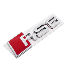 Load image into Gallery viewer, RS3 RS4 RS5 RS6 RS8 Car Trunk Emblem Audi Silver , Metal
