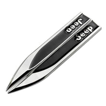 Load image into Gallery viewer, 2pcs Jeep Nameplate Fender Emblem Stickers
