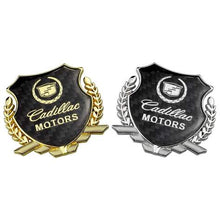 Load image into Gallery viewer, Cadillac Motors Carbon Shield Logo Emblem
