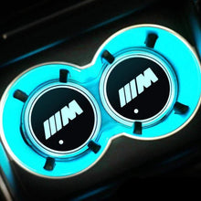 Load image into Gallery viewer, 2pcs BMW M Logo Led Cup Holder Mat Pad

