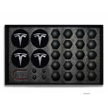 Load image into Gallery viewer, Set for Wheels Tesla Model 3 S X HubCaps, Valve Caps, Nut Covers
