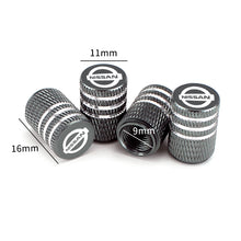 Load image into Gallery viewer, 4pcs Nissan Logo Tire Valve Caps
