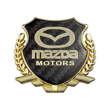 Load image into Gallery viewer, Mazda Motors Carbon Shield Logo Emblem
