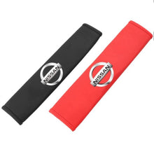 Load image into Gallery viewer, 2pcs Nissan Logo Seat Belt Shoulder Pads
