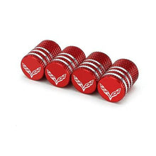 Load image into Gallery viewer, 4pcs Chevrolet Corvette Logo Tire Valve Caps
