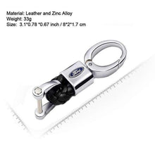Load image into Gallery viewer, Ford Keychain Leather Black
