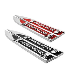 Load image into Gallery viewer, 2Pcs Mastermind Blade Skull Fender Emblem Sticker
