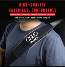 Load image into Gallery viewer, 2pcs Audi Logo Seat Belt Pads
