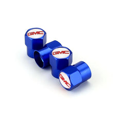 Load image into Gallery viewer, 4pcs GMS Red Logo Tire Valve Caps
