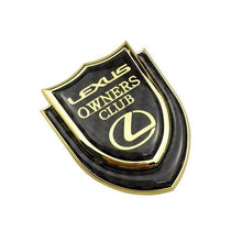 Load image into Gallery viewer, Lexus Logo Owners Club Shield Emblem Sticker

