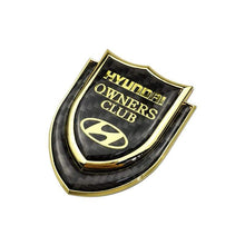 Load image into Gallery viewer, Hyundai Logo Owners Club Shield Emblem Sticker
