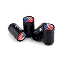 Load image into Gallery viewer, 4pcs USA Flag Logo Tire Valve Caps
