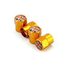 Load image into Gallery viewer, 4pcs Tire Valve Caps with British flag
