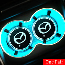 Load image into Gallery viewer, Mazda Logo Led Car Cup Holder Mat Pad
