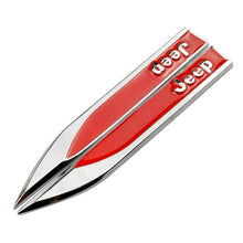 Load image into Gallery viewer, 2pcs Jeep Nameplate Fender Emblem Stickers
