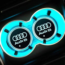 Load image into Gallery viewer, 2pcs Audi Logo Led Cup Holder Mat Pad
