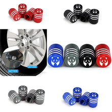Load image into Gallery viewer, 4pcs Panda Logo Tire Valve Caps
