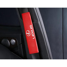 Load image into Gallery viewer, 2pcs Lexus Logo Seat Belt Pads
