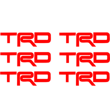 Load image into Gallery viewer, 6pcs Toyota TRD Vinyl Decal Stickers
