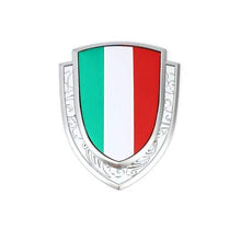 Load image into Gallery viewer, Italian Flag Shield Emblem Sticker
